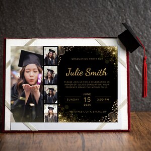 Editable Graduation Party Invitation Printable or Printed | Class of 2025 Invite | High School College Nurse Announcement | Instant Download