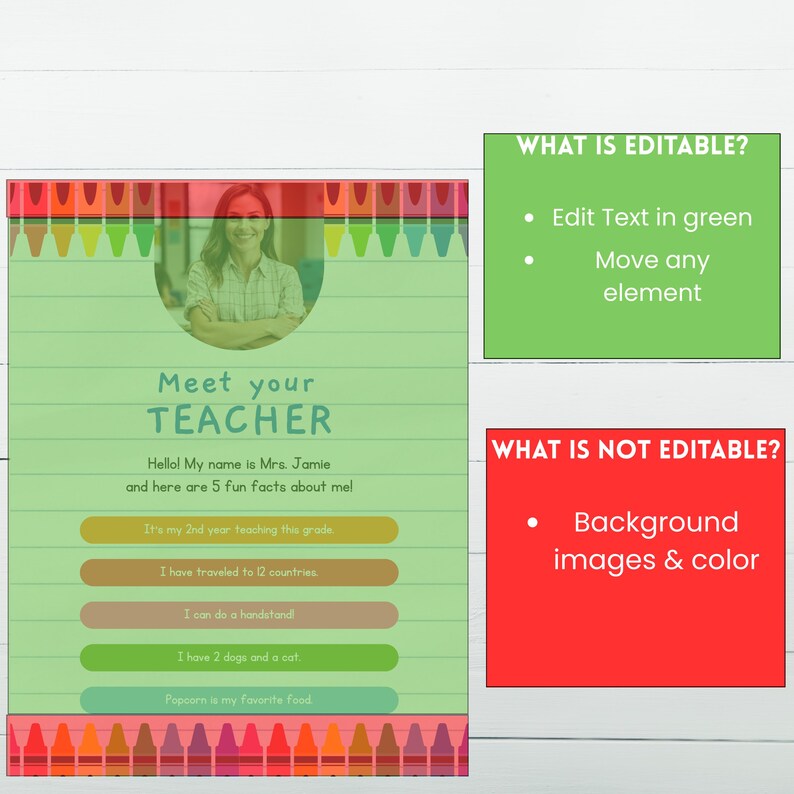 Editable Meet the Teacher Flyer Template | Back to School Teacher ...