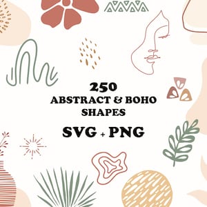 SVG abstracto, SVG de forma bohemia, SVG de garabatos, SVG de arte abstracto, paquete SVG, SVG minimalista, SVG de arte moderno, archivos SVG para Cricut