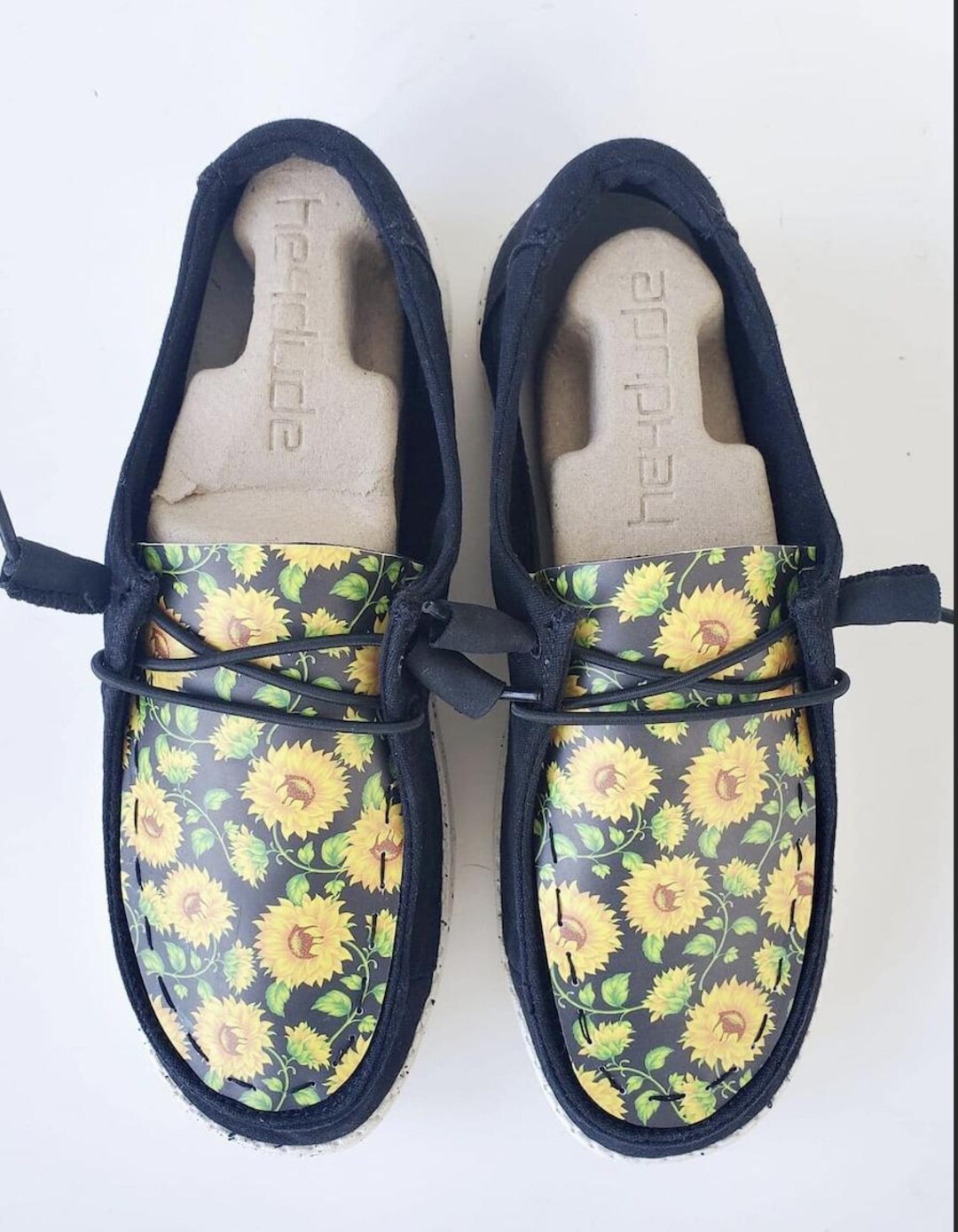 Sunflower Yellow Print Men's Low Top Shoes