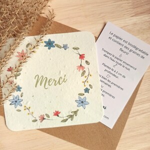 carte à planter personnalisable, carte à semer image 3