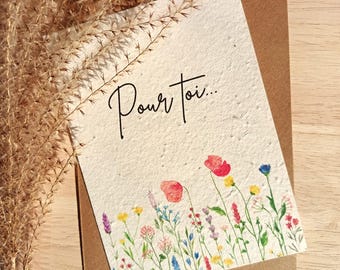 party card, birthday, to plant, seeded, for you