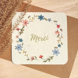 carte à planter personnalisable, carte à semer image 2