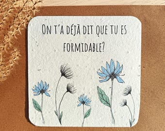 carte à planter, compliments, écologique