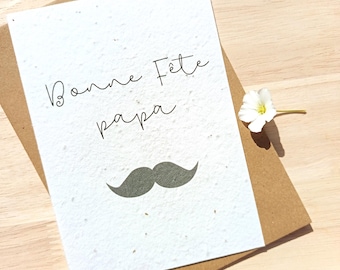 Plantable card, Happy Father's Day gift, Father's Day, customizable