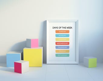 Days of the Week Poster
