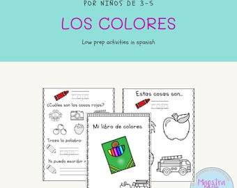 Spanish Color Activity Book
