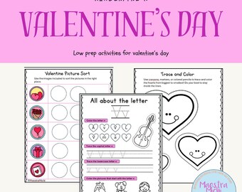 Valentine's Day Activities for Kids Ages 2-4 (Digital Download)