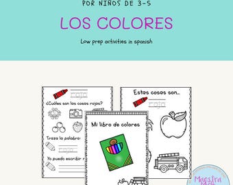 Spanish Color Worksheet - Actividades de colores