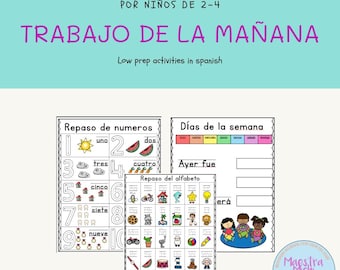 Practica Diaria en español - Spanish Busy Book