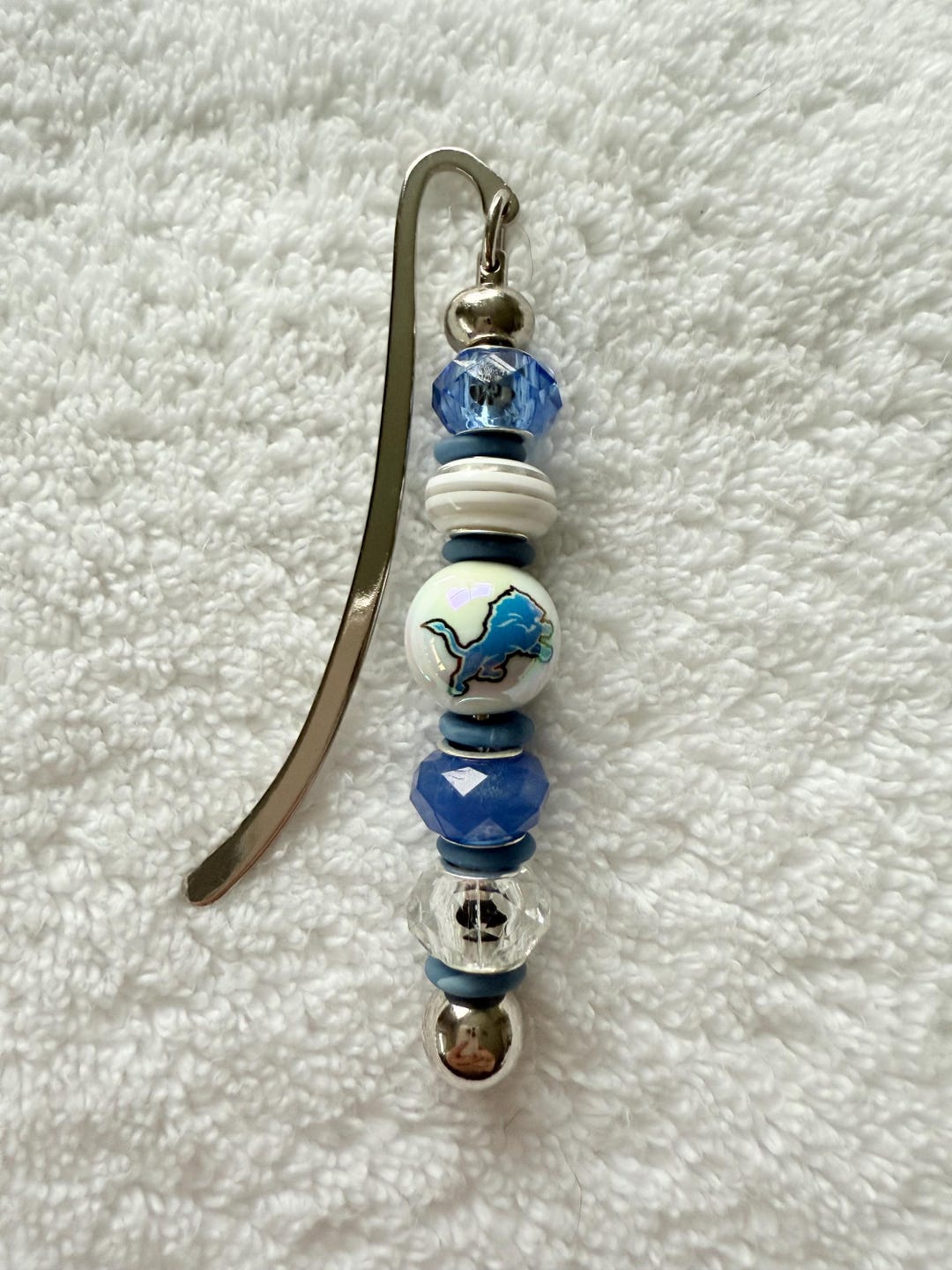 Detroit Lionsnflhandmade Beaded Bookmark - Etsy