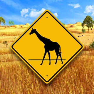 Cartello In Metallo 'Caution Horse Crossing' - Segnale Stradale Retrò 20x20 Cm Per Giardino, Cortile E Portico