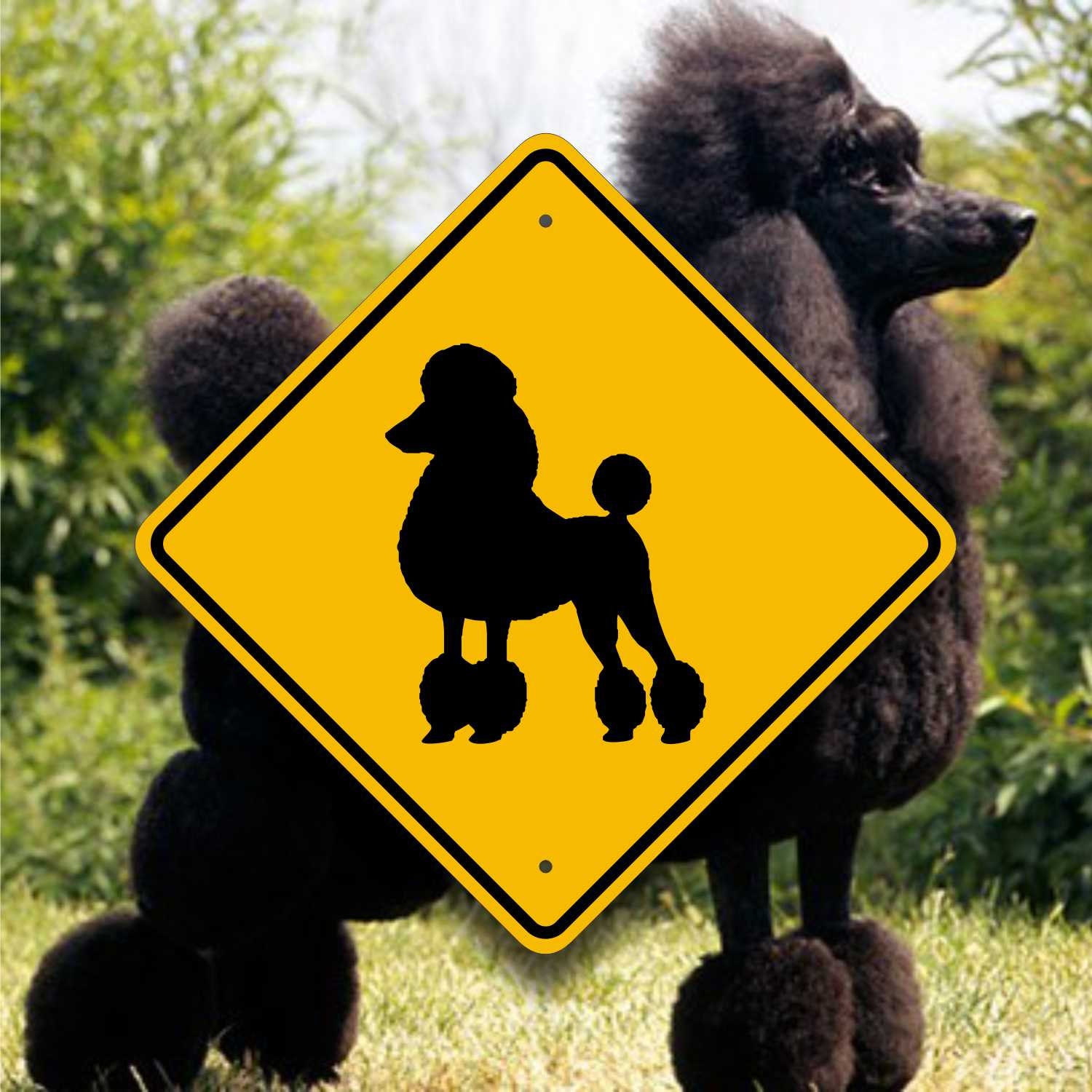 Poodle Crossing Sign - Dog Groomer - Pet Show - AKC Kennel Club