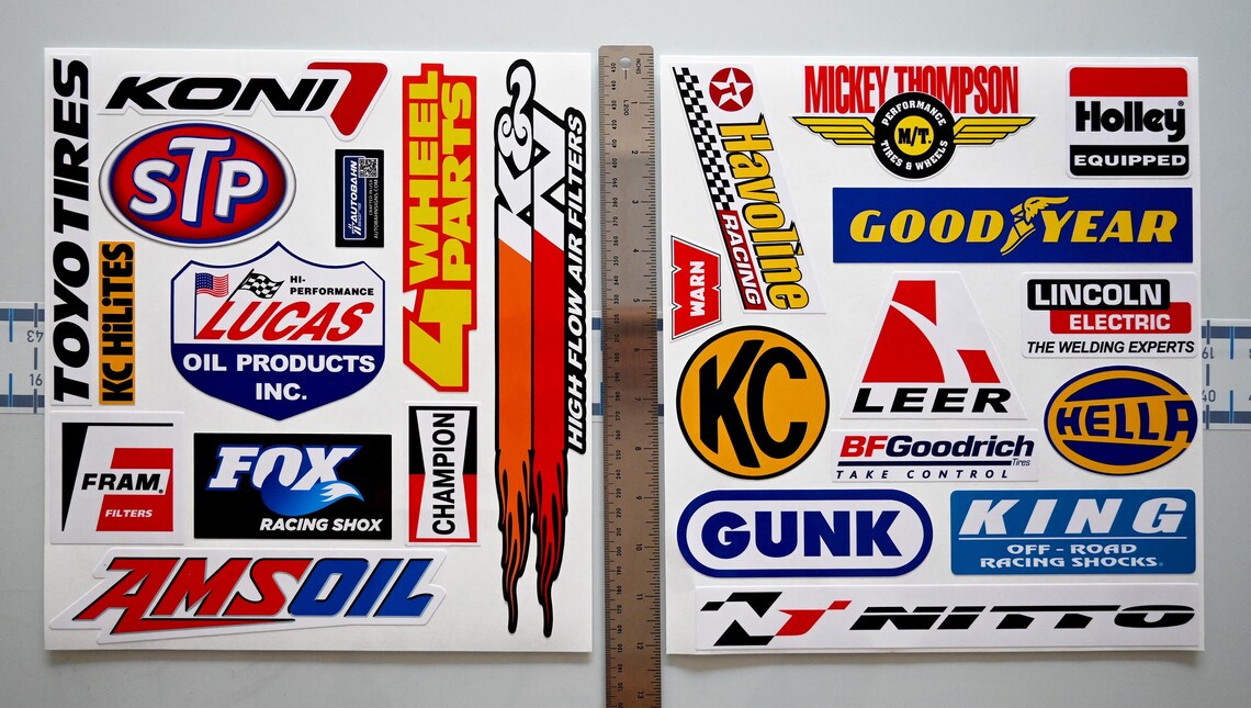 Off Road Racing Decal Set - 4x4 Monster Truck Rally Decor -USA Baja ...