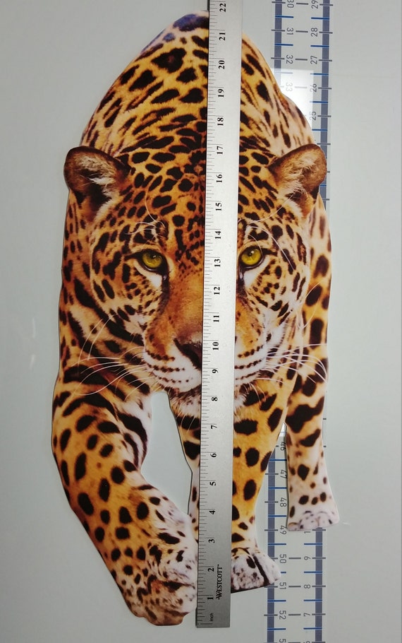 Stalking Leopard - Lifelike Wall Print - Removable & Reuseable