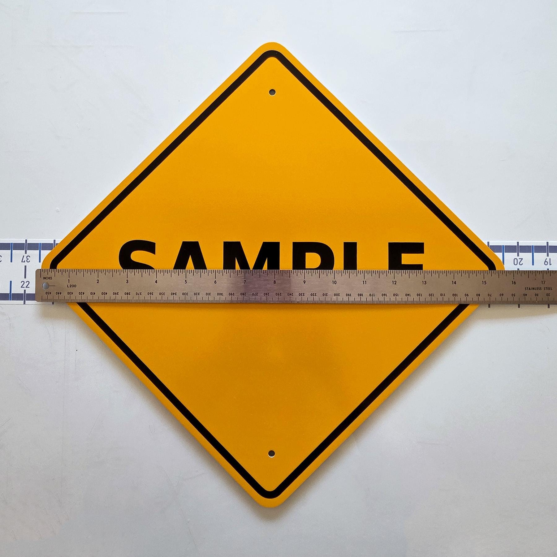 Curvy Road Sign – Reflective Highway Style Placard - Garage