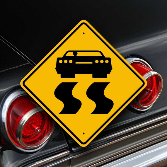 1965 Impala SS - Hot Rod Burnout Sign - Metal Highway Style