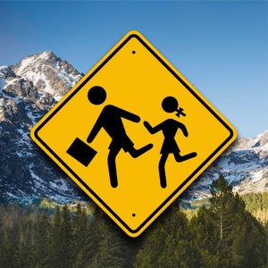 South Park Bus Stop Sign - Real World Aluminum Replica - Animated Cartoon School Crossing - Unique Gift for Show Watcher - Fun TV Game Room