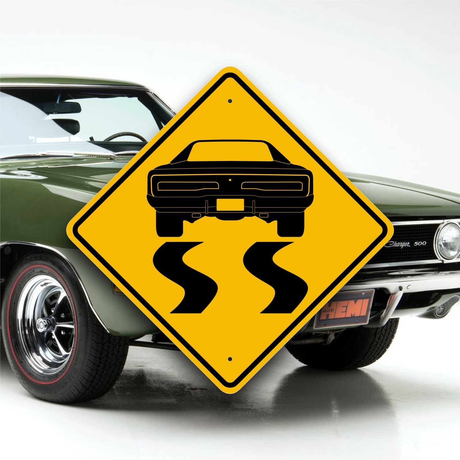 1969 Dodge Charger Sign - Customized Muscle Car Gift - Burnout