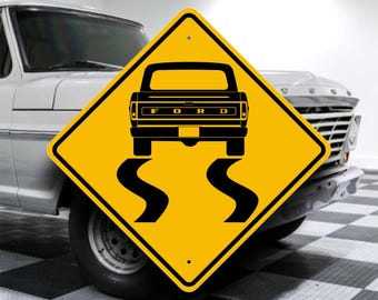 1969 Ford F-100 Customizable Truck Sign - Fun Garage Decor - Classic Automobile Collectable Gift-Aluminum Placard -Made in USA by SignLizard