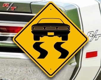 1969 Dodge Coronet R/T - Custom Tire Burnout Sign - Classic Mopar Hemi Garage Decor - 440 Magnum V8 - Unique Muscle Car Automobilia Gift