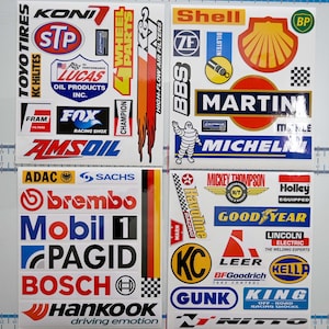 Sticker Racing Deplomat Motorsport Racing Decals - Huge Set of Stickers - Toolbox Garage Decor ...