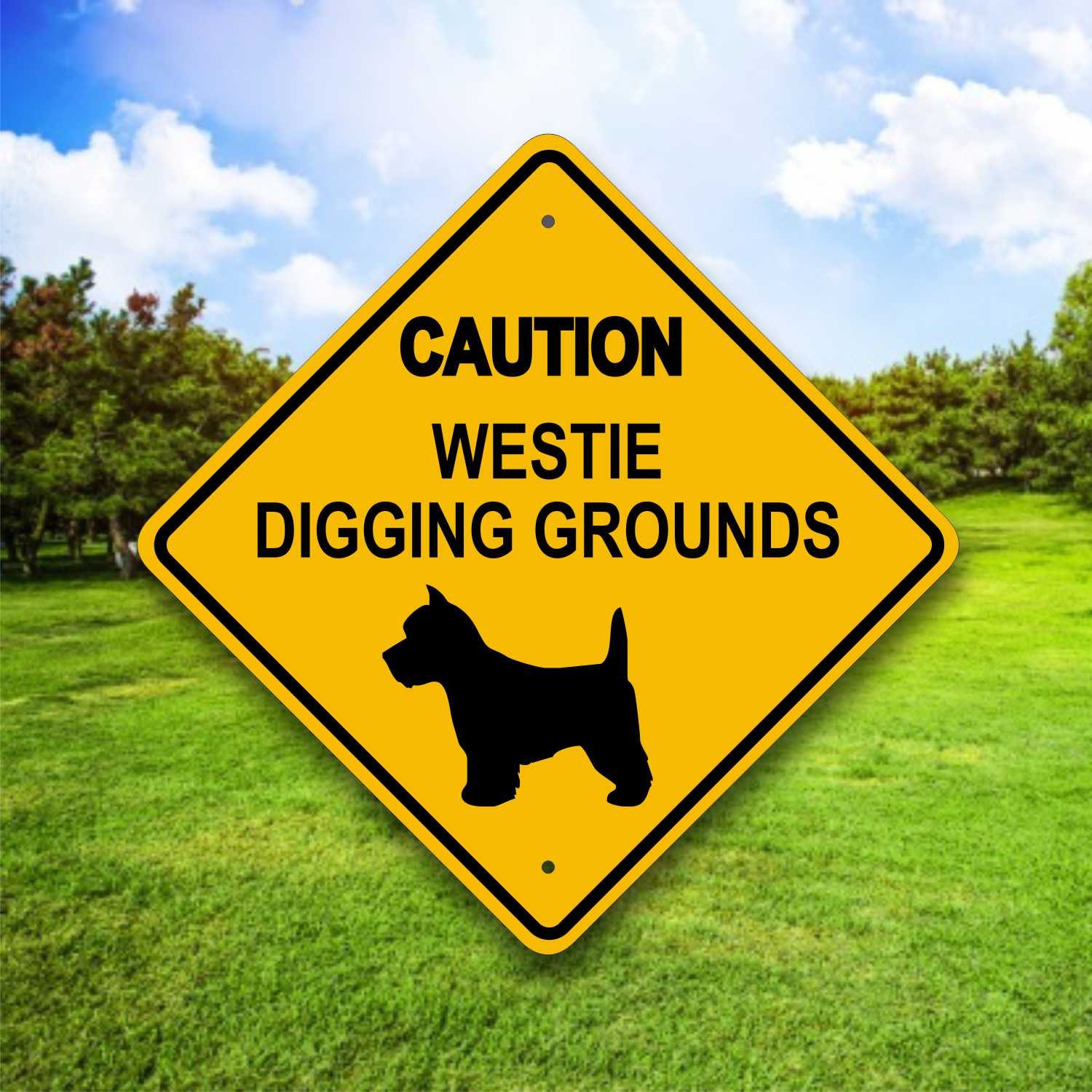 Dog in Yard Caution Aluminum Dog Sign