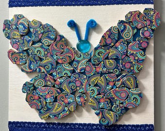 Handmade Mosaic Butterfly Wall Decor