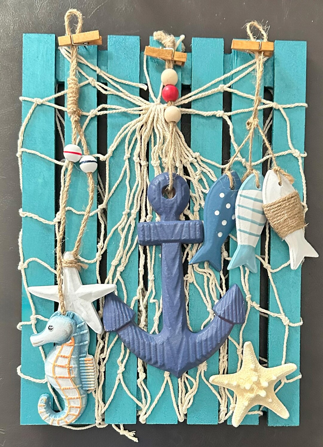 Handmade Anchor Wall Hanging - Etsy