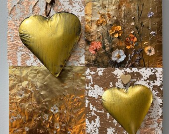 原画】Heart of gold（絵画、アート、インテリア、F10、美術品） 原画