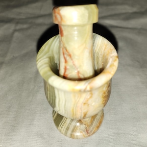 High Quality Small Natural Onyx Mortar and Pestle Set