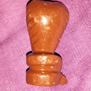 High Quality Natural Mahagony Obsdian Cobra Snake Carving