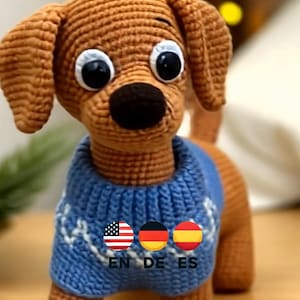 Dackel Häkelanleitung: Amigurumi Hund (PDF Pattern)