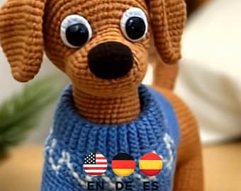 Crochet Dachshund Pattern: Amigurumi Dog (PDF Pattern)