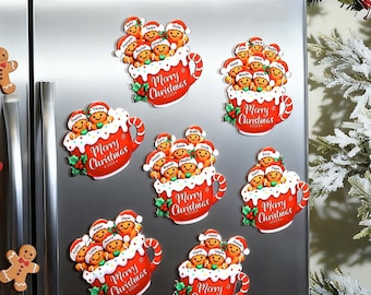Kundenspezifischer Weihnachtsgeschenk-Magnet für Familie Freunde - personifizierter 2025 Kühlschrankmagnet mit Namen-Feiertagsgeschenk, Familien-Weihnachtsaufkleber