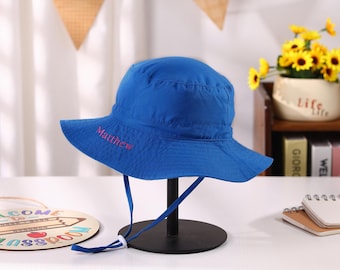 Personalized Kids Bucket Hat with Name,Custom Toddler Sun Hat,Beach Hat,Baby Shower Gift,Kids Sun Protection Hat,Baby Fisherman's Hat