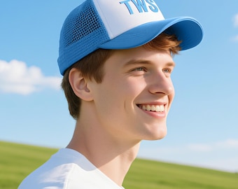 Custom Print Trucker Hat,Personalized Mesh Back Polyester Foam Hat,Baseball Cap,Summer Mesh Back Trucker Hat,Adjustable Trucker Bulk Hat