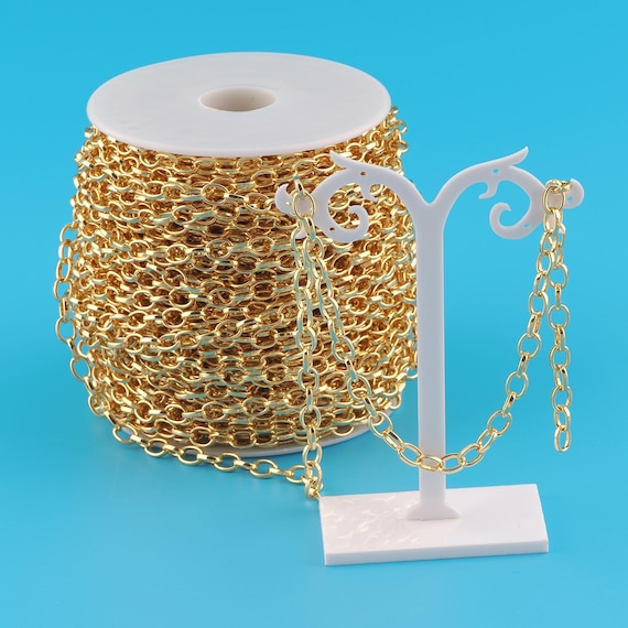 Gold Cable Chain,Special Jewelry Chain,Semi-Finished Product Chain for DIY Jewelry Making,18K Gold