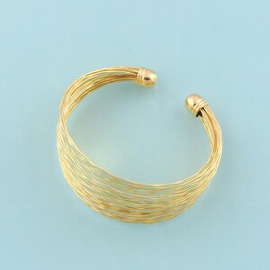 Gold Wide Bangles,Line Jewelry Bangles,Open Bangles for DIY Jewelry Making,18K Gold