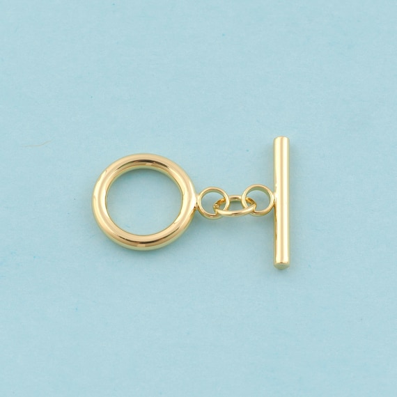 Gold OT Clasp,OT Jewelry Clasp,Necklace Clasp for DIY Jewelry Making,18K Gold