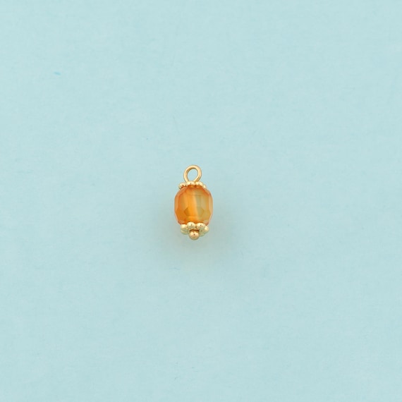 Gold Energy Stone Charms,Natural Stone Jewelry,Red Agate Pendant for DIY Jewelry Making,18K Gold