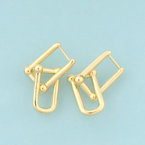 Gold Hoop Earrings,Hugging Hoop Jewelry Earrings,Hoop Earrings,Gift for Her,18K Gold