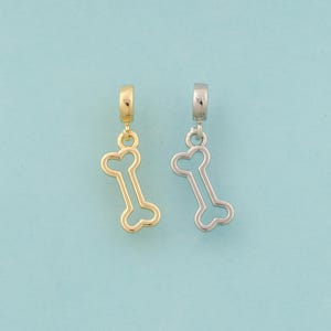 Gold Bone Charms,Bone Jewelry,Bone Pendant for DIY Jewelry Making,18K Gold