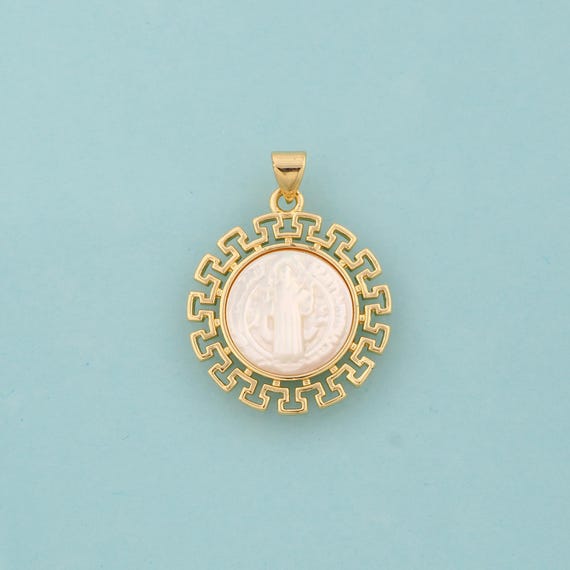 Gold Fritillary Jesus Charms,Religious Jewelry,Christian Pendant for DIY Jewelry Making,18K Gold