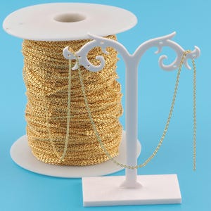 Gold Cable Chain,Special Jewelry Chain,Semi-Finished Product Chain for DIY Jewelry Making,18K Gold