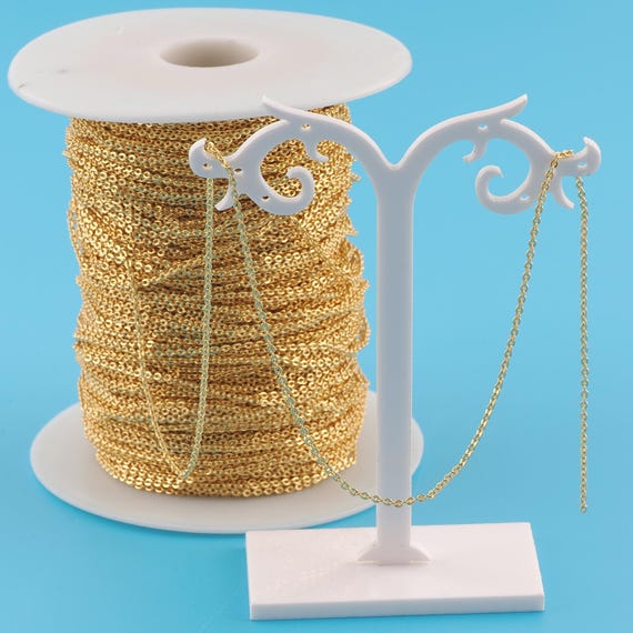 Gold Cable Chain,Special Jewelry Chain,Semi-Finished Product Chain for DIY Jewelry Making,18K Gold