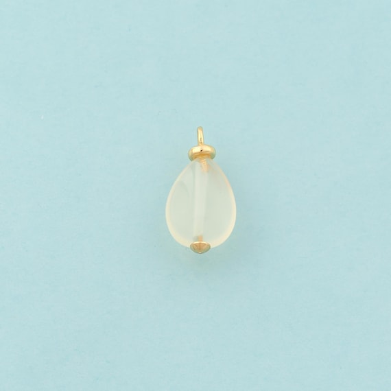 Gold Energy Stone Charms,Natural Stone Jewelry,Grey Agate Pendant for DIY Jewelry Making,18K Gold