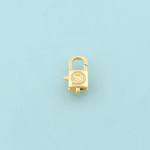 Gold Lobster Clasp,Spring Jewelry Clasp,Claw Clasp for DIY Jewelry Making,18K Gold