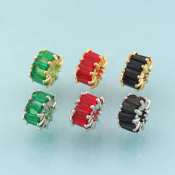 Round Flat Spacer Beads,Flat Beads,Round Beads for DIY Jewelry Making,18K Gold & Rhodium