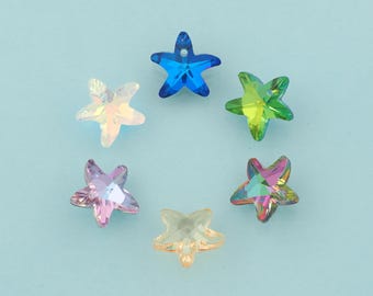 Starfish Crystal Pendant,Crystal AB Charms,Austrian Crystal,Made in Austria for DIY Jewelry Making